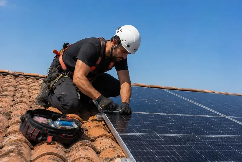 Maintenance et monitoring de panneaux solaires à Badens